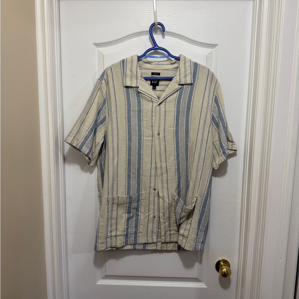 gap linen shirt size L